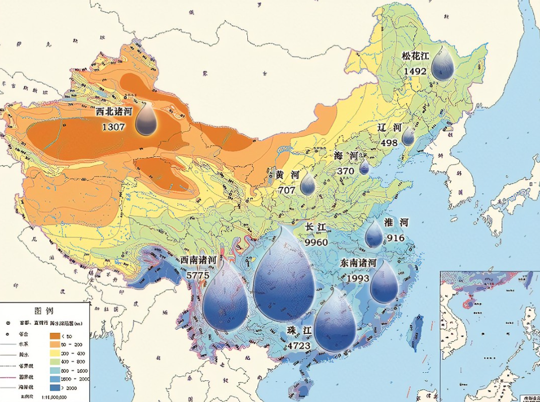 全国淡水资源地图