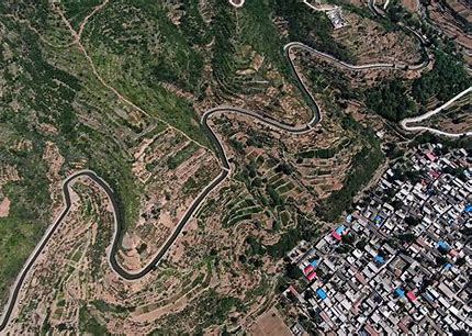 红旗渠航拍全景图